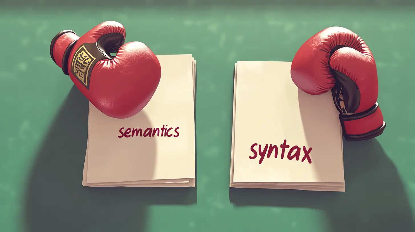 Sintaxis vs semántica: ¿Cuál es la verdadera diferencia en el lenguaje?